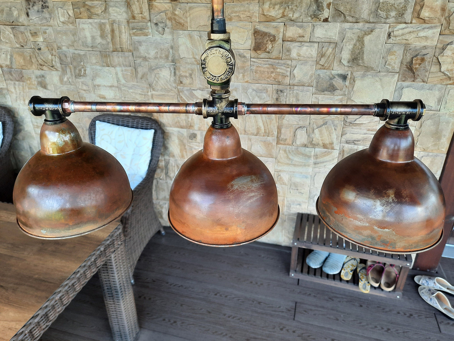 Pendant light Copper Industrial Lighting Rustic Chandelier Rusty Farm Lighting Modern Brass Pendant Light Kitchen Island light Track lights