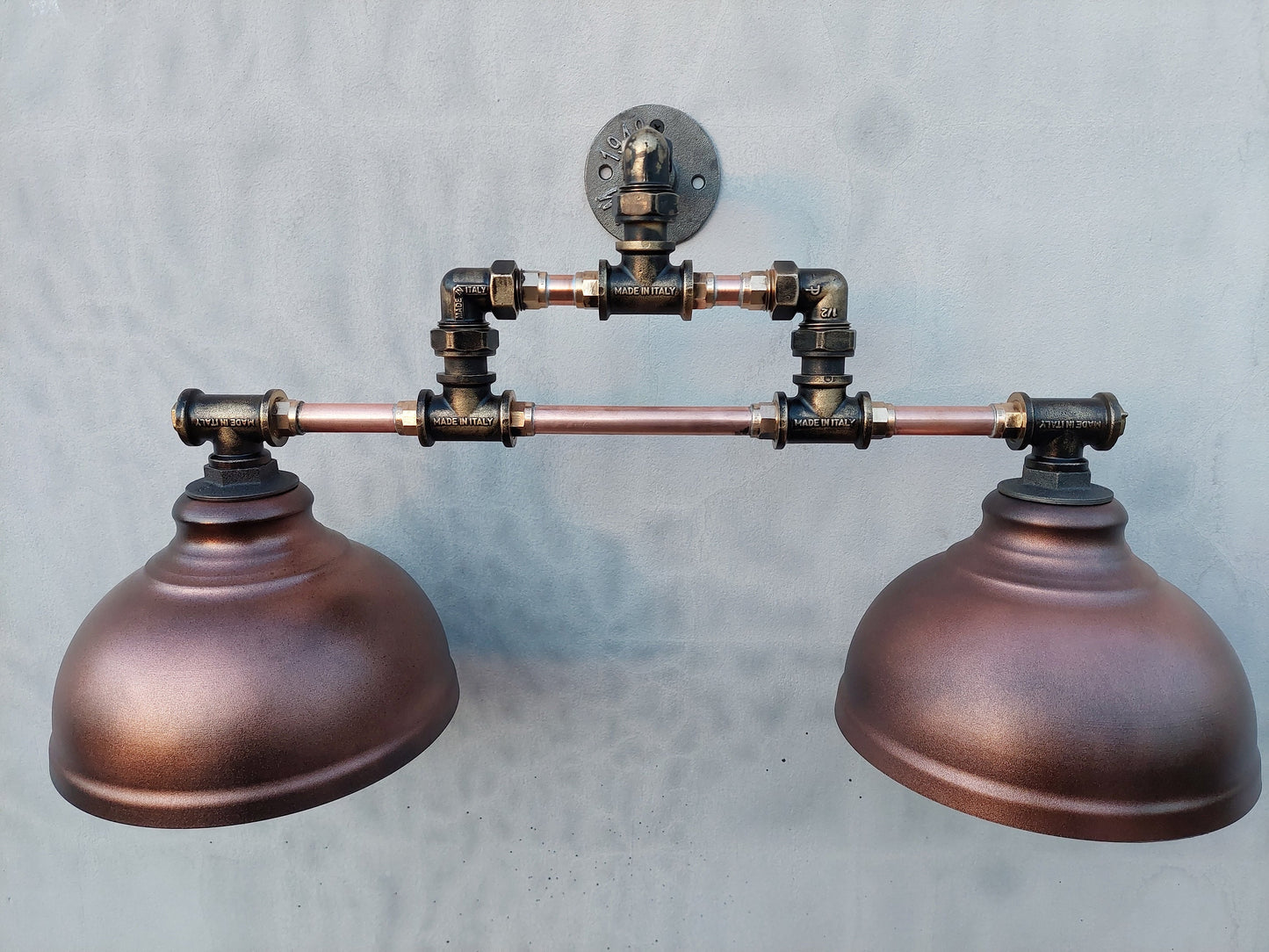 Brass Wall Lamp.Industrial sconce.