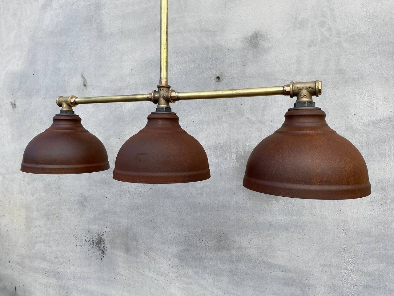 Industrial chandelier with rustic style. Ceiling pendant chandelier for kitchen island.