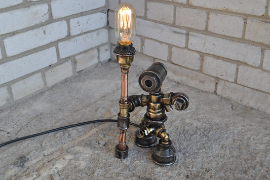 Industrial lamp .Steampunk table lamp.