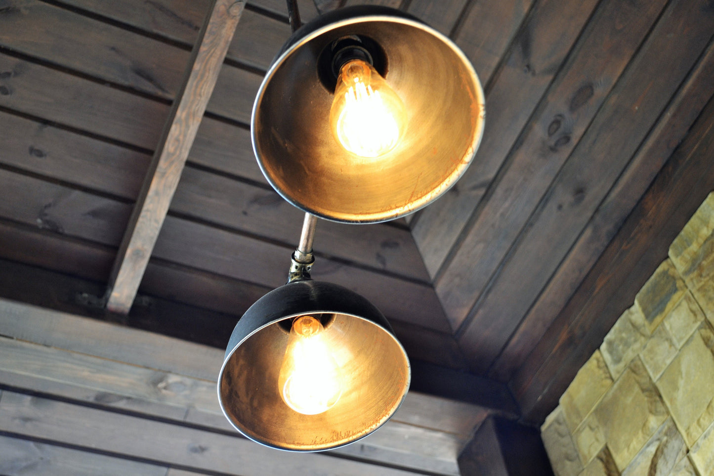 Pendant lighting. Industrial ceiling light