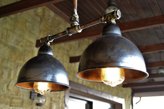 Pendant lighting. Industrial ceiling light