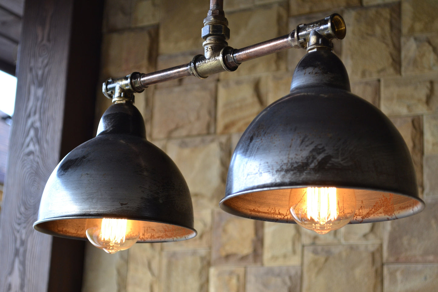 Pendant lighting. Industrial ceiling light
