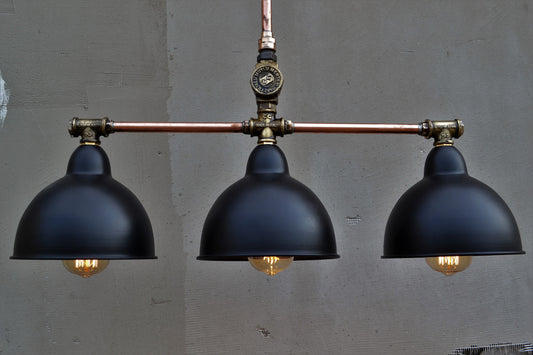 Industrial  light . Pendant kitchen chandelier.