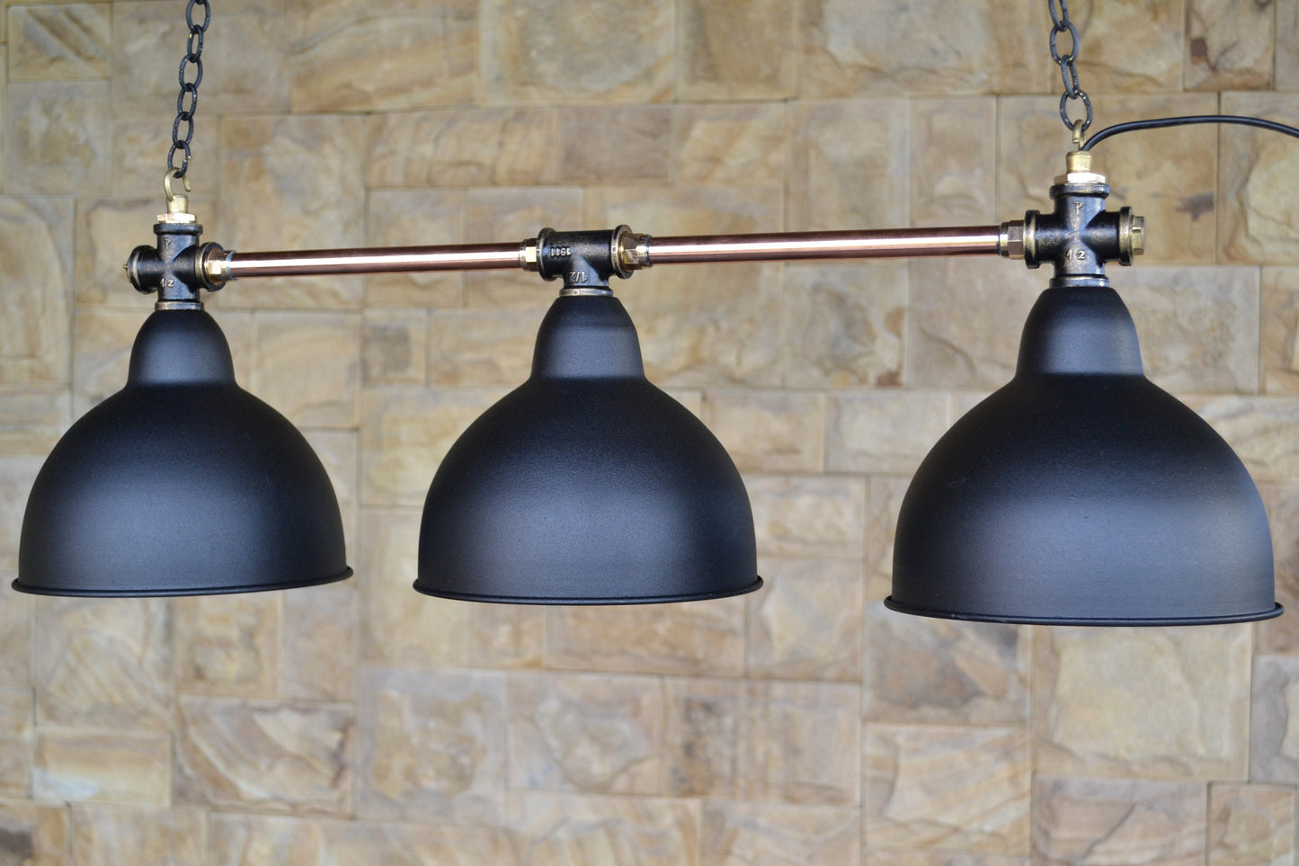 Pendant lighting industrial.Copper chandelier.