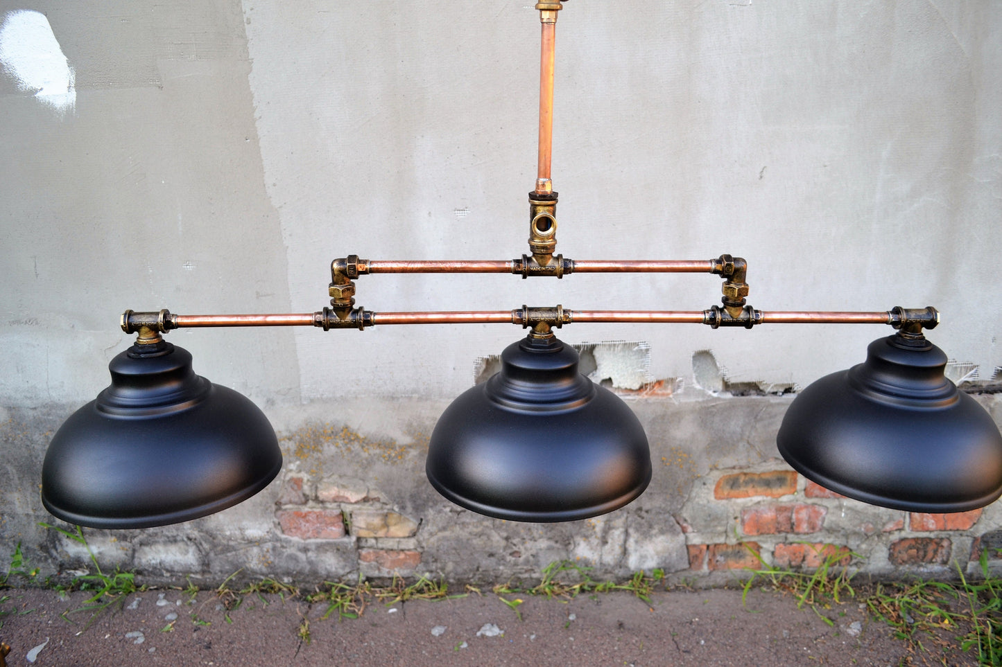 Pendant lights for a kitchen island or pool table. Rustic industrial ceiling lights. Hanging ceiling light.