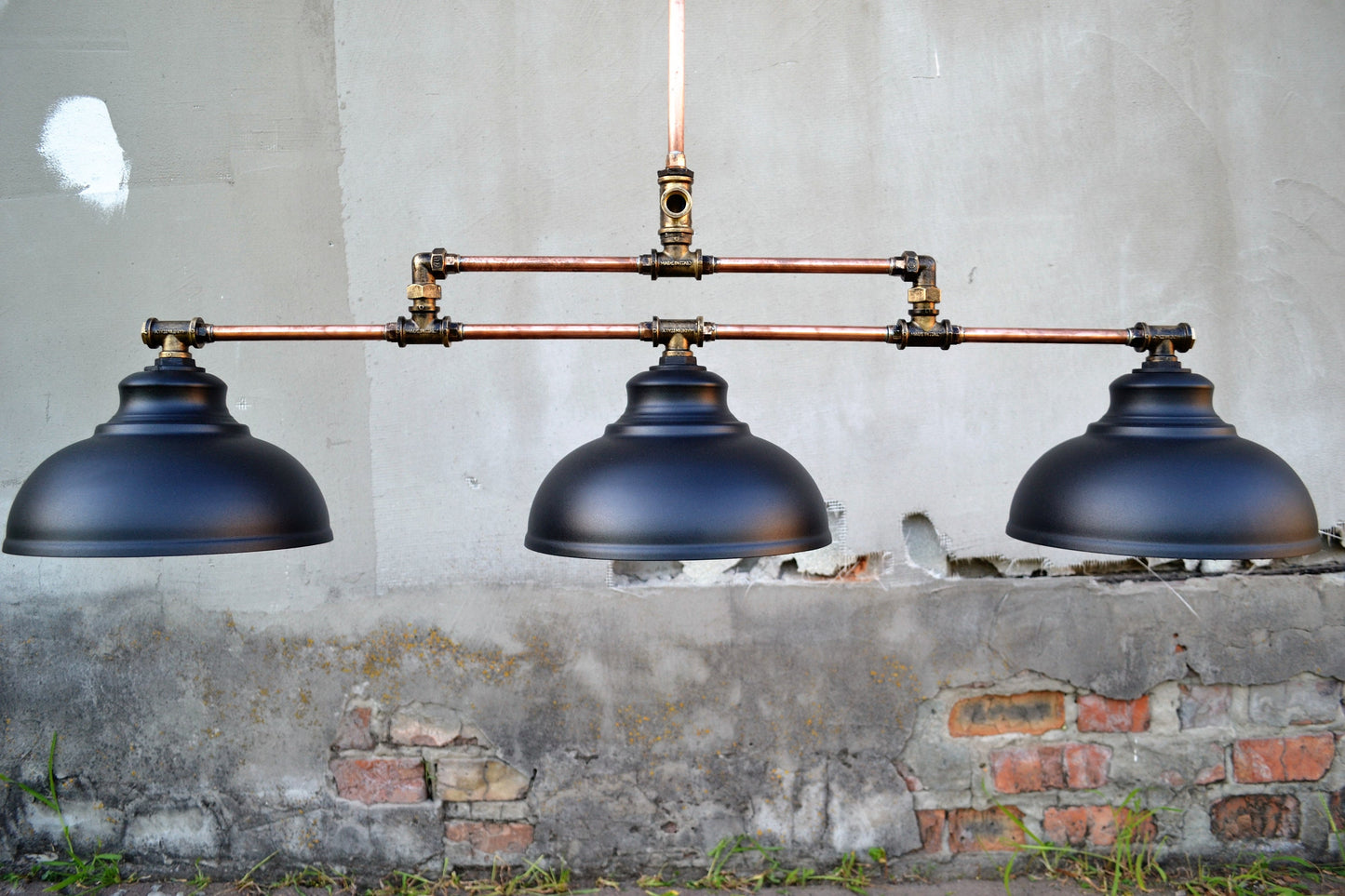 Pendant lights for a kitchen island or pool table. Rustic industrial ceiling lights. Hanging ceiling light.