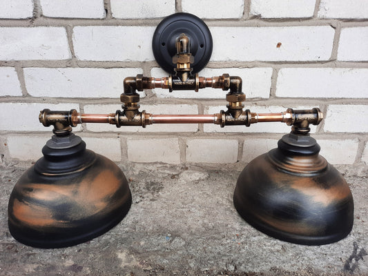 Industrial wall sconce. Rustic wall lighting.