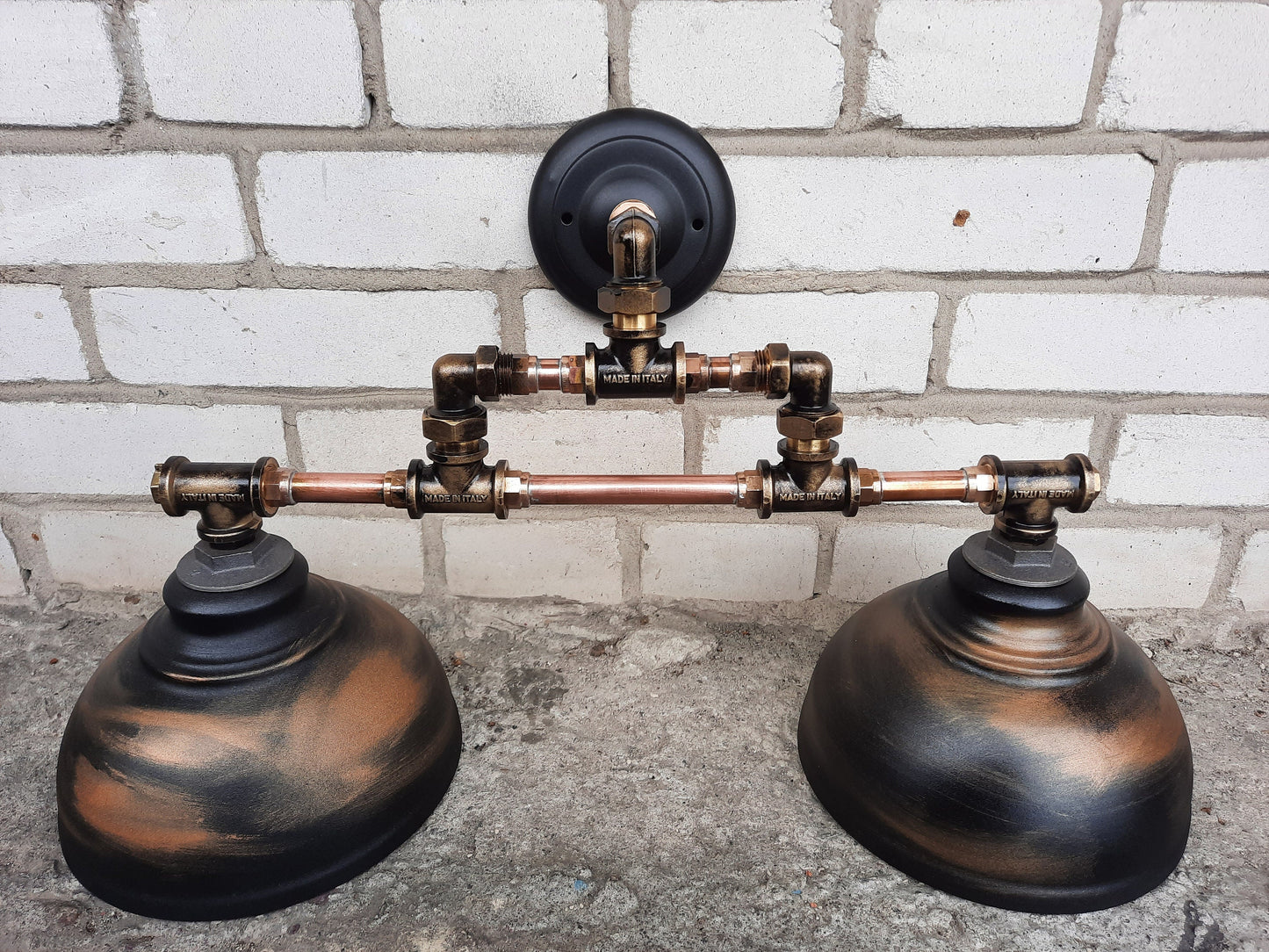 Industrial wall sconce. Rustic wall lighting.