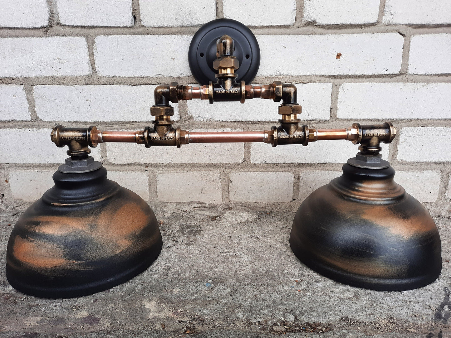 Industrial wall sconce. Rustic wall lighting.