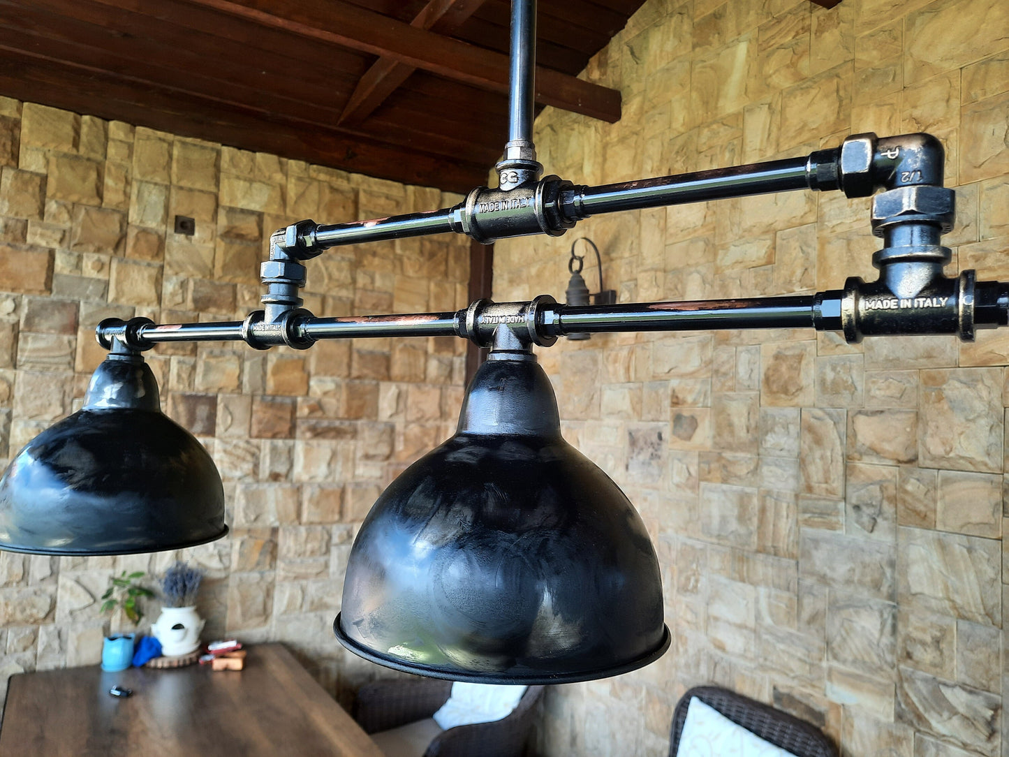 Rustic Copper Tube Industrial Pendant Lights Hanging Chandelier Mid-Century Lighting Farmhouse Lighting Kitchen Island Lighting Island Light