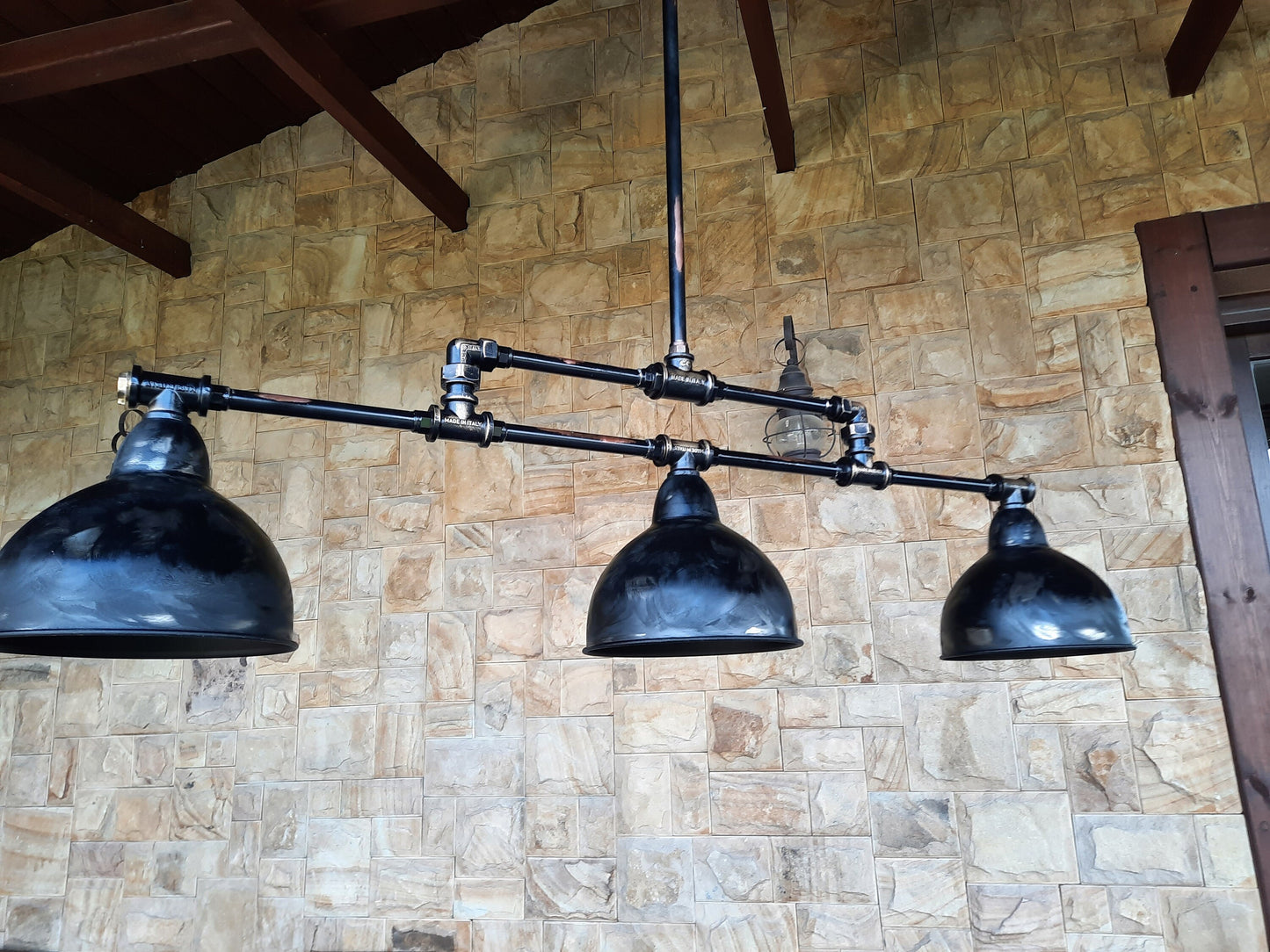 Rustic Copper Tube Industrial Pendant Lights Hanging Chandelier Mid-Century Lighting Farmhouse Lighting Kitchen Island Lighting Island Light