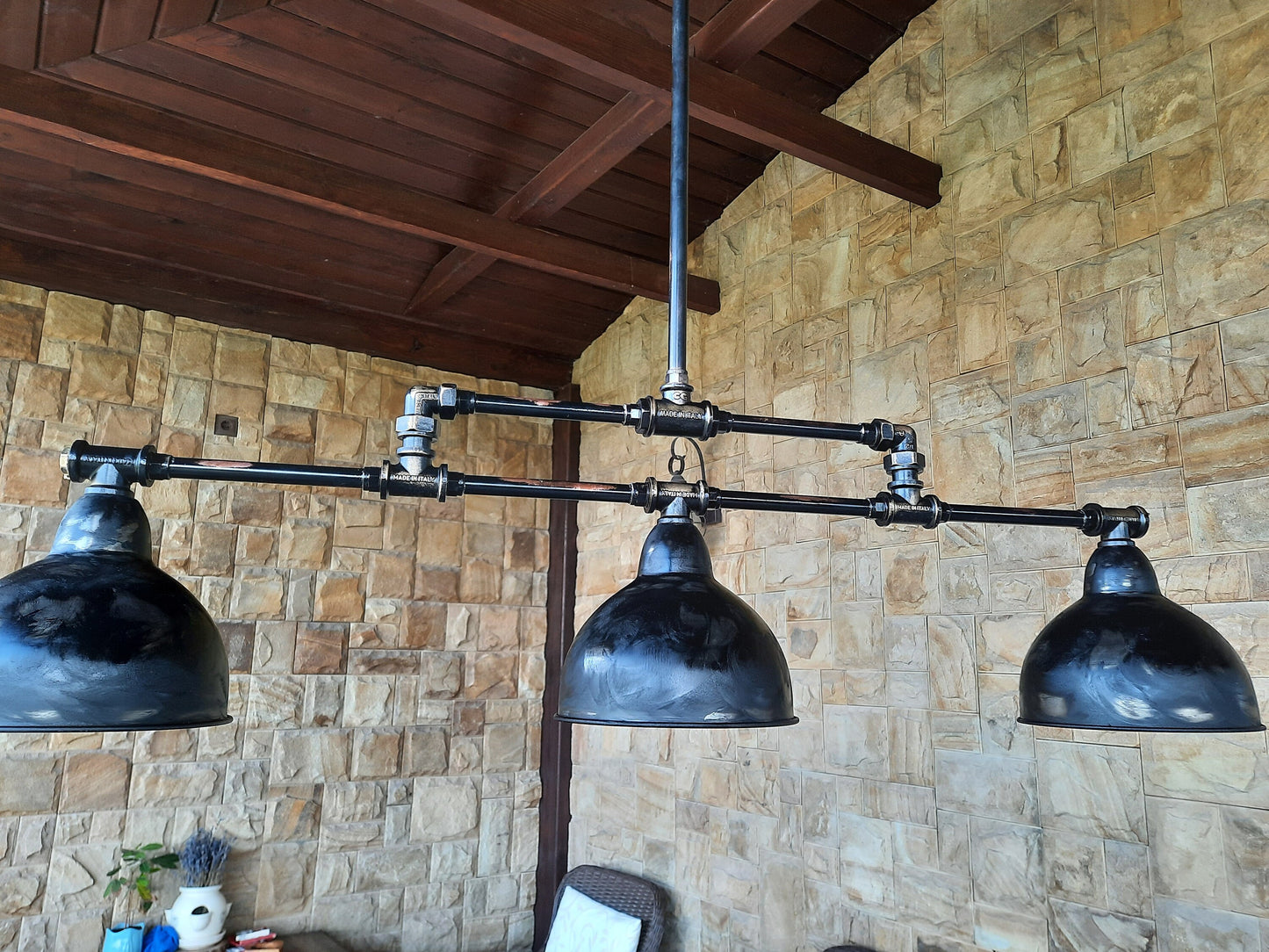 Rustic Copper Tube Industrial Pendant Lights Hanging Chandelier Mid-Century Lighting Farmhouse Lighting Kitchen Island Lighting Island Light