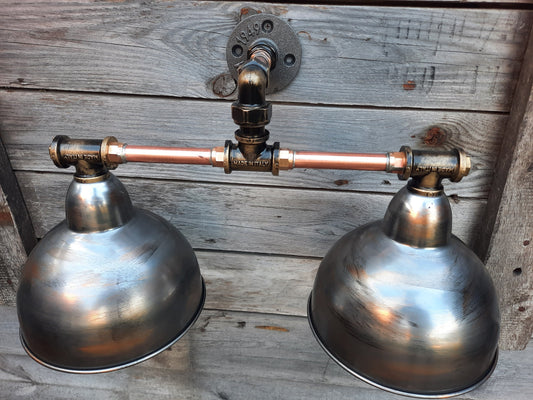 Industrial wall light. Rustic lighting for a country house