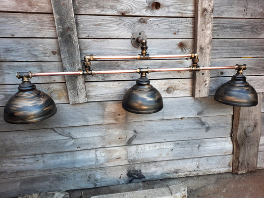 Long wall lamp, rustic style Industrial sconce