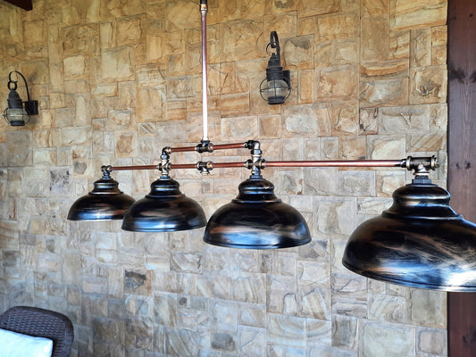 Long chandelier for kitchen island