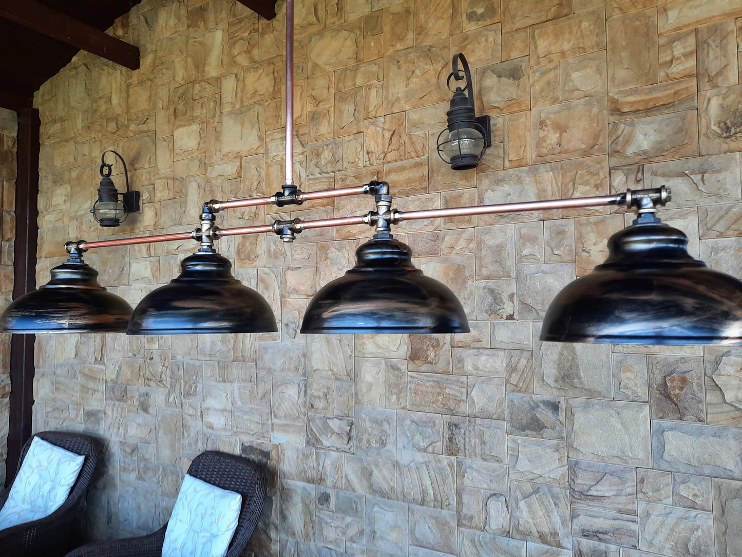 Long chandelier for kitchen island