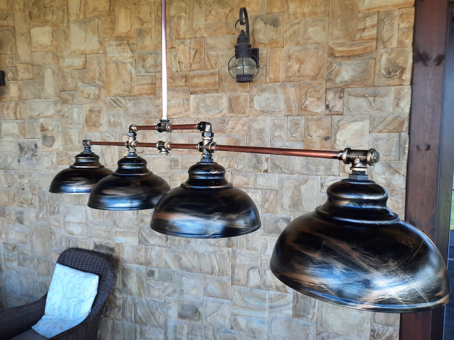 Long chandelier for kitchen island