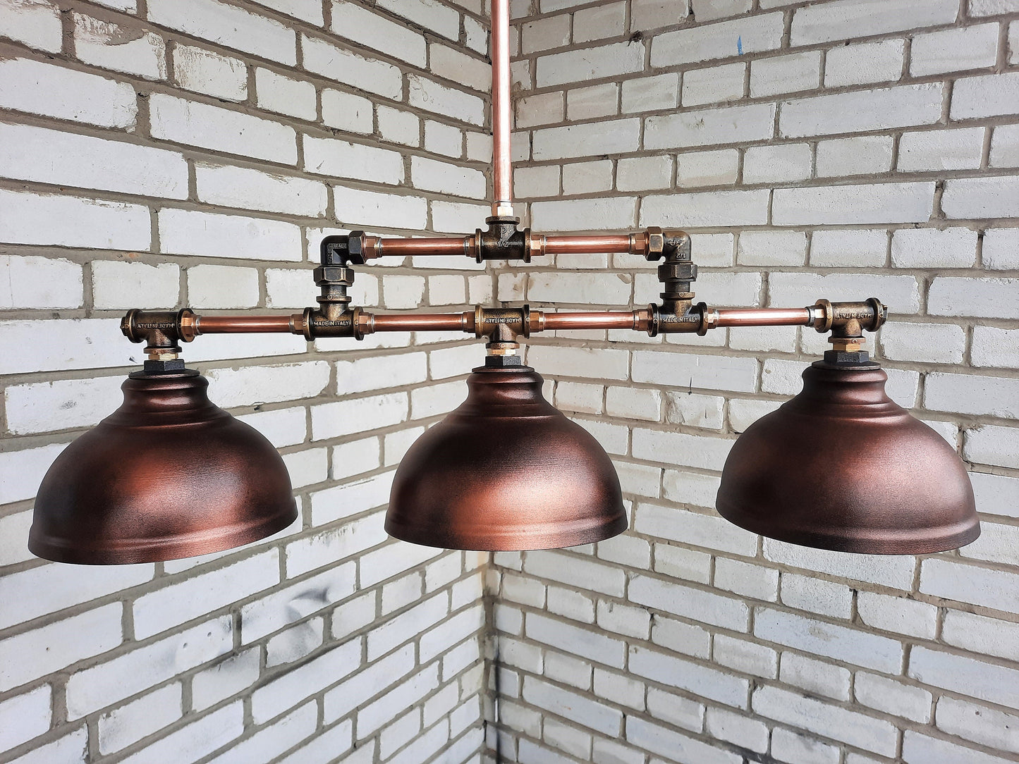 Industrial chandelier with 3 bulbs steampunk pendant lamp for kitchen island, farmhouse chandeliers, bar light