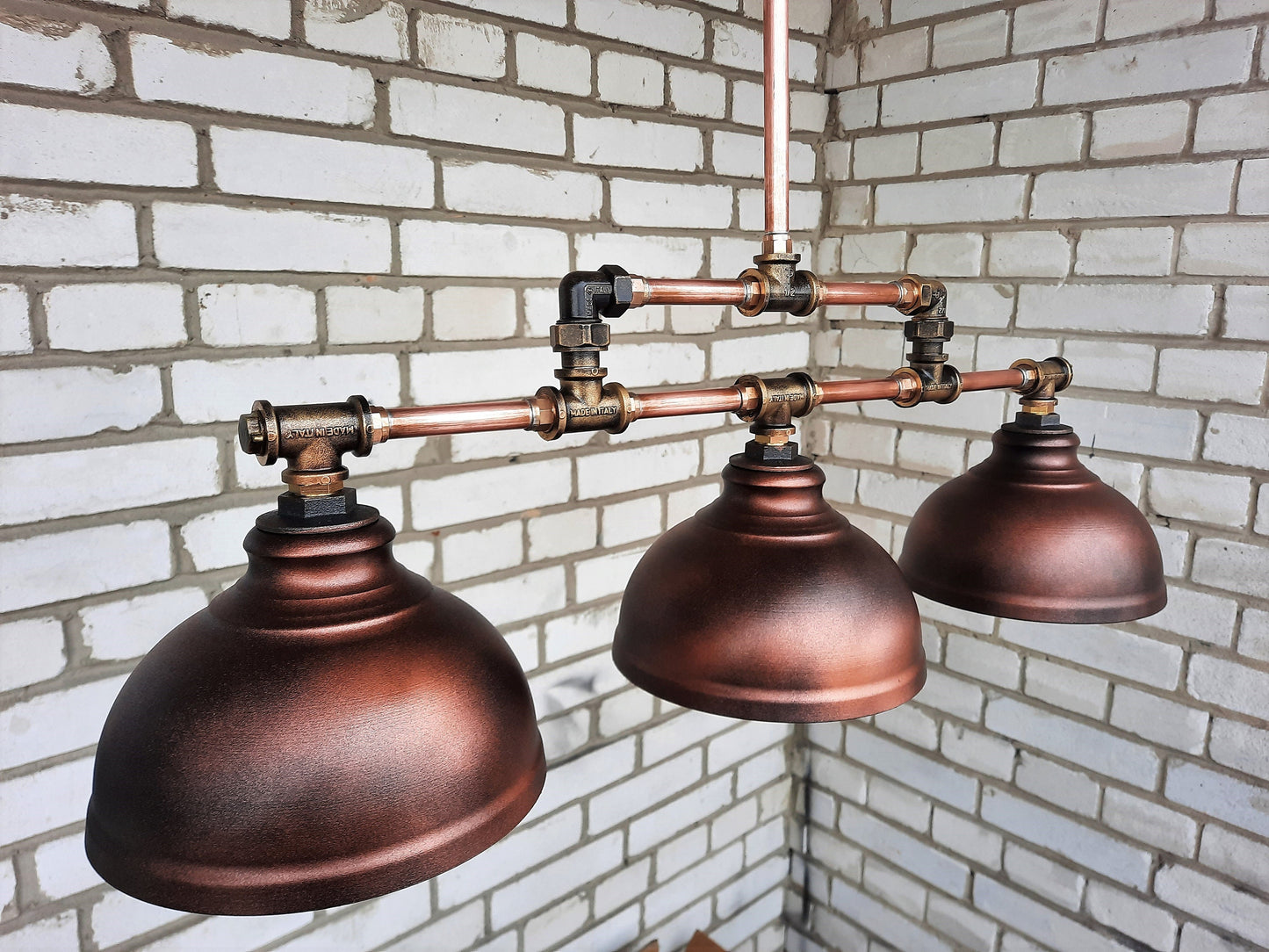 Industrial chandelier with 3 bulbs steampunk pendant lamp for kitchen island, farmhouse chandeliers, bar light