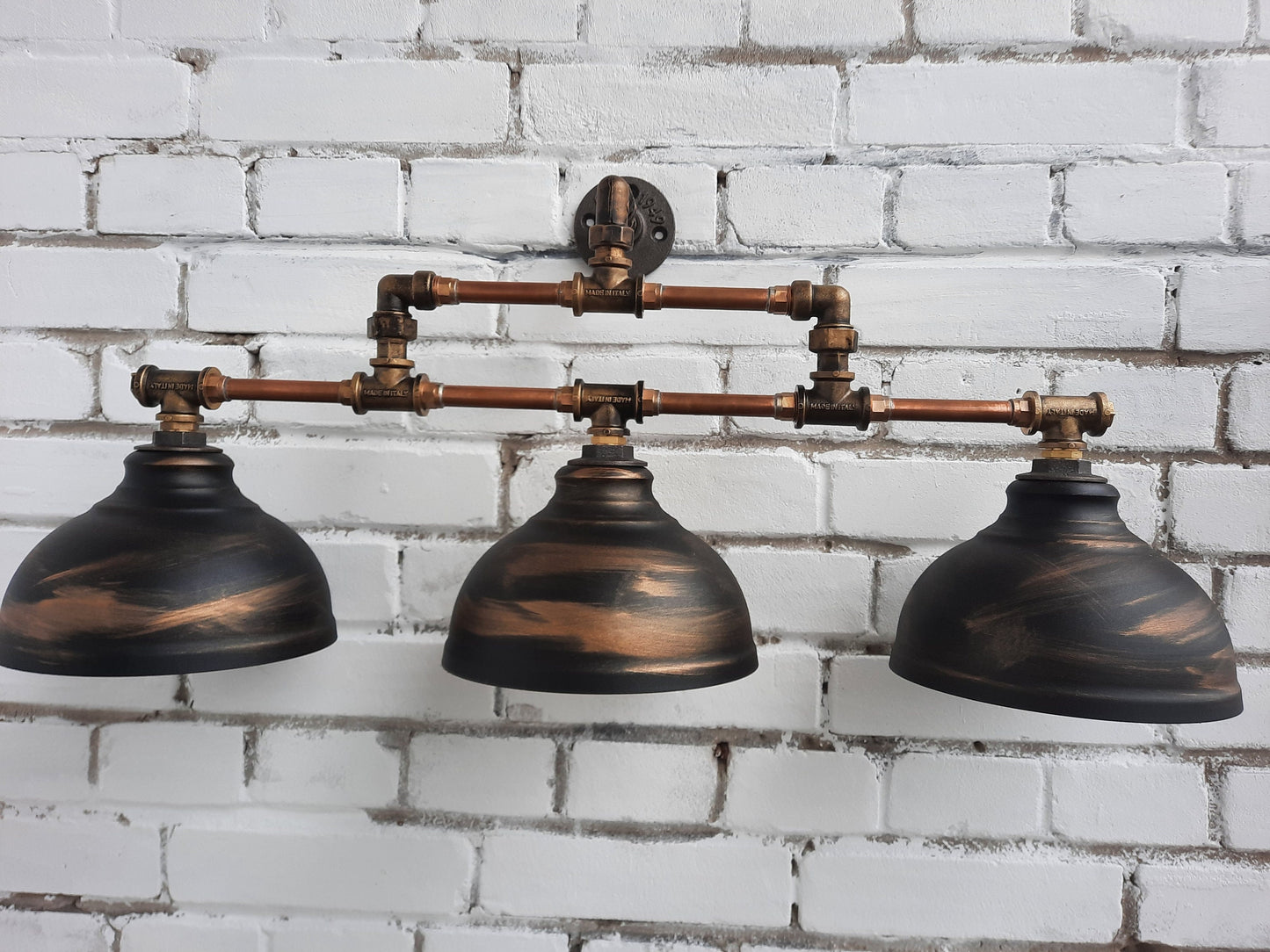 Wall mounted industrial bathroom lighting. Rustic lighting.Vanity light.