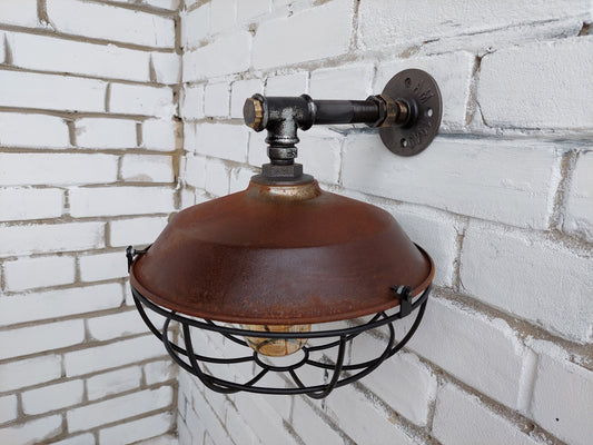 Rusty Industrial Wall Lamp Rustic Wall Lamp Industrial Wall Lamp Industrial Lighting Down Light Wall Lamp Bedside Modern Wall Lamp