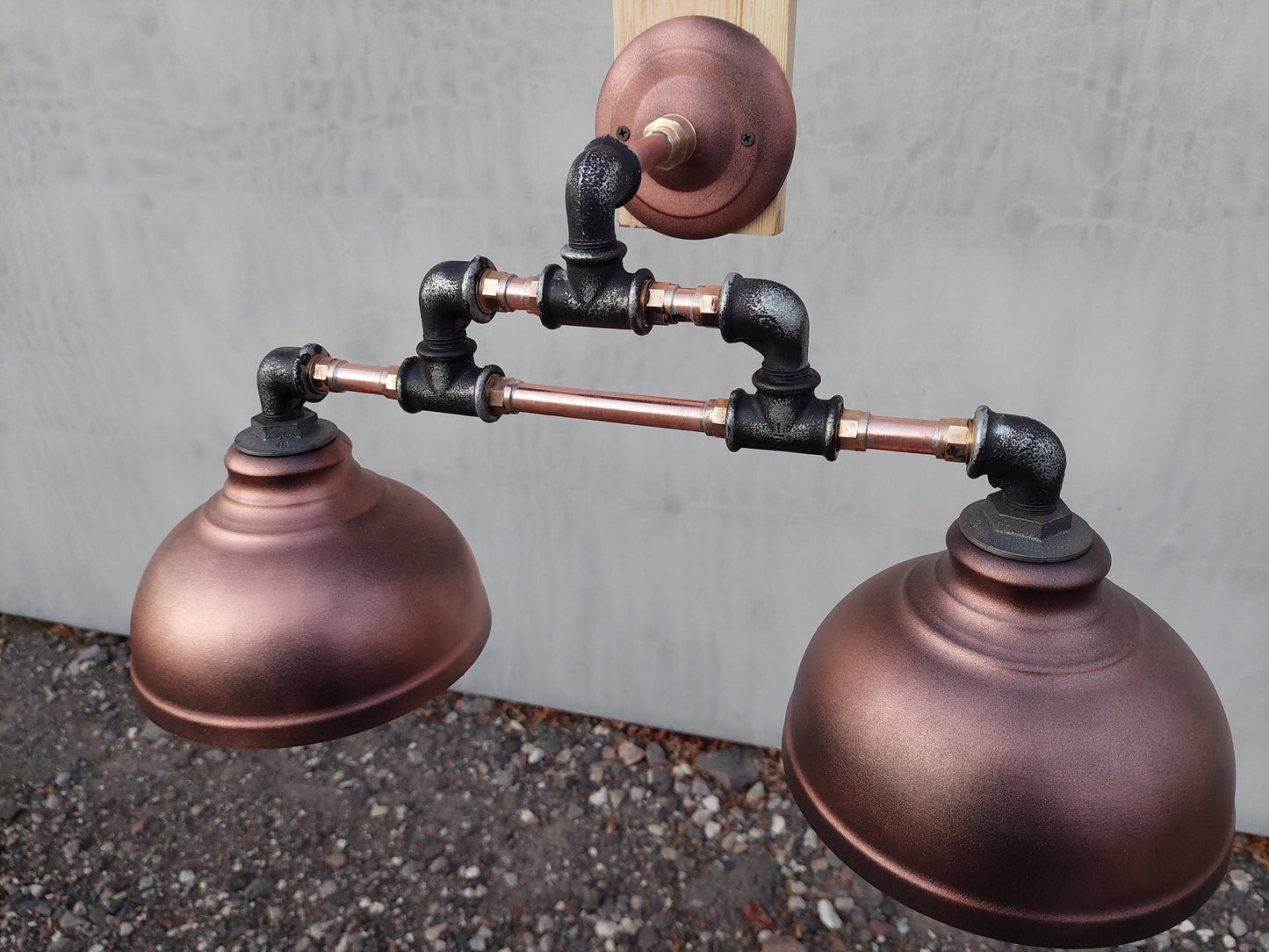 Industrial wall lamp for the bathroom.Rustic Industrial Vanity Light