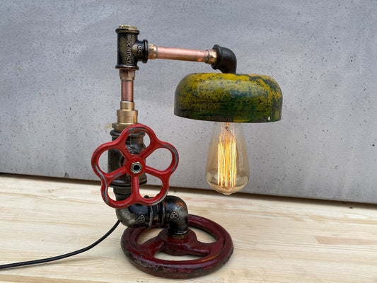 Steampunk Desk Lamp Lighting Decorative Rustic Unique Industrial Table Lamp Reading Light Rustic Bedside Lamp