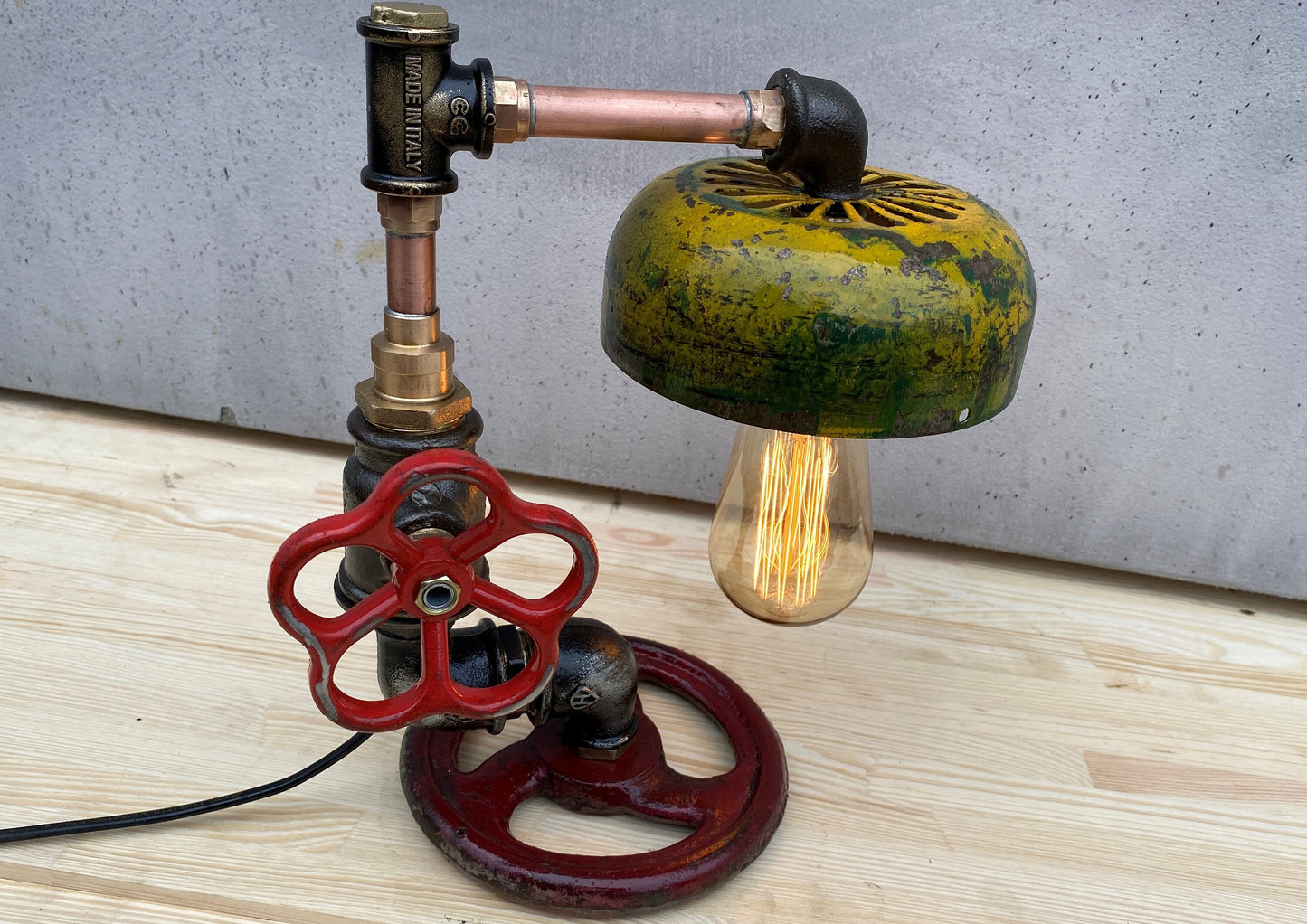 Steampunk Desk Lamp Lighting Decorative Rustic Unique Industrial Table Lamp Reading Light Rustic Bedside Lamp