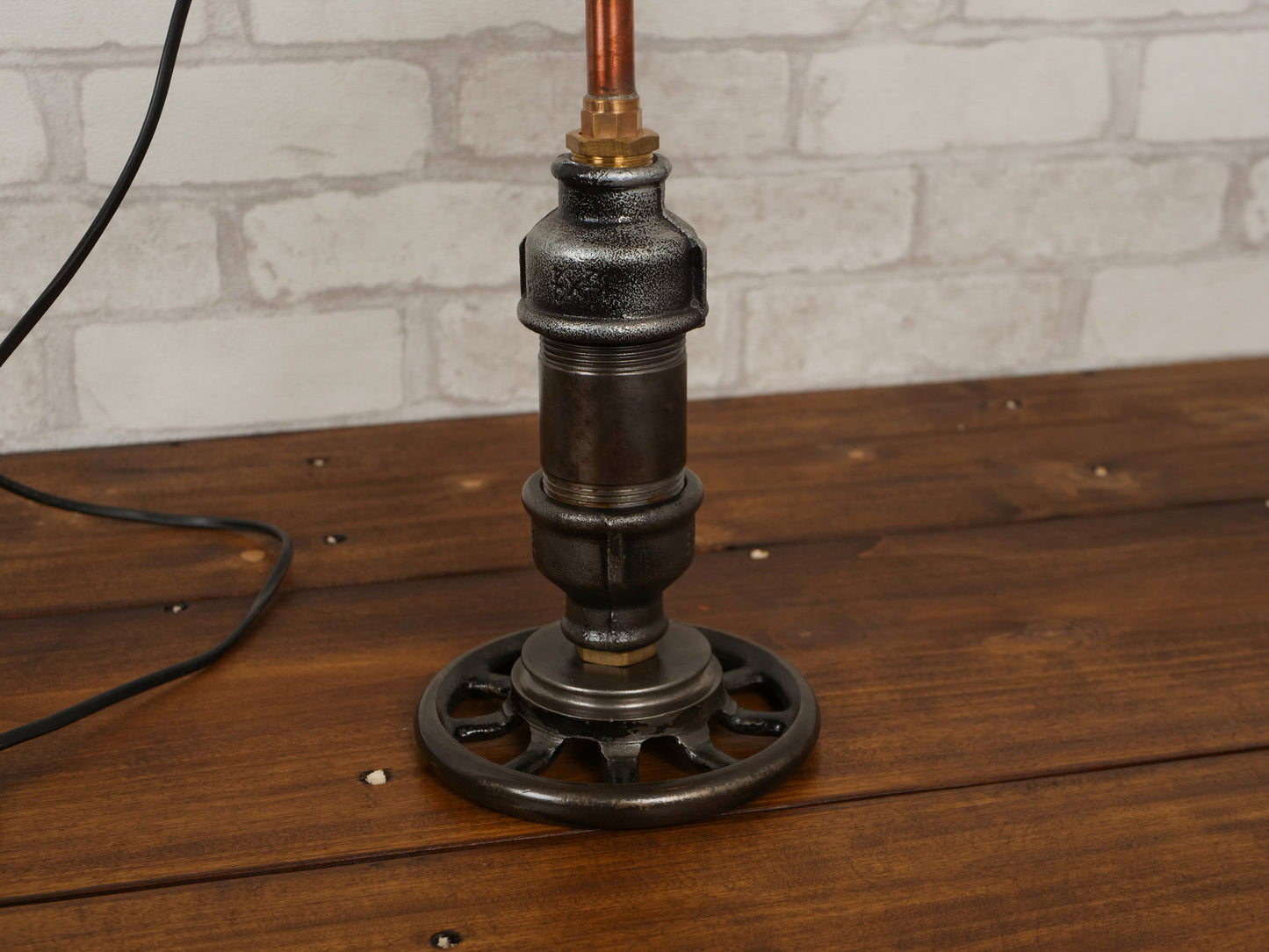 Rustic Industrial Table Lamp Table Light Work Light  Steampunk Bedside Lighting with Edison Lamp