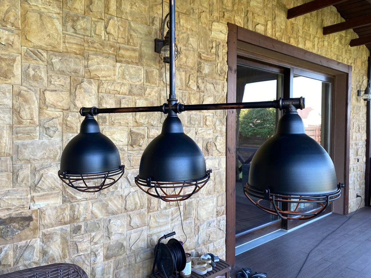 Black pendant chandelier for kitchen island.Pendant ceiling light fixture industrial.