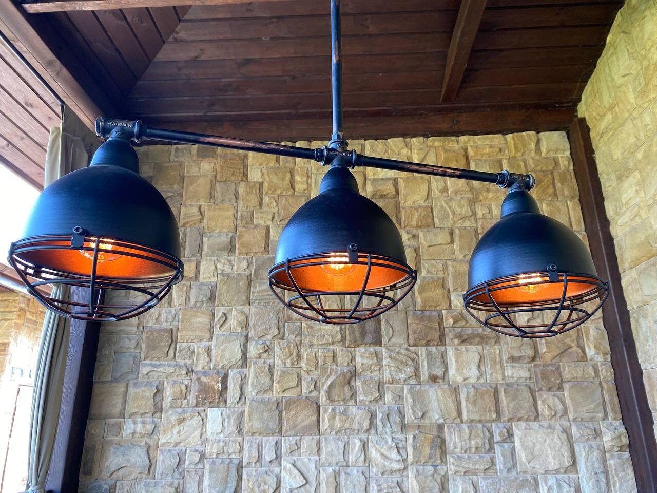 Black pendant chandelier for kitchen island.Pendant ceiling light fixture industrial.