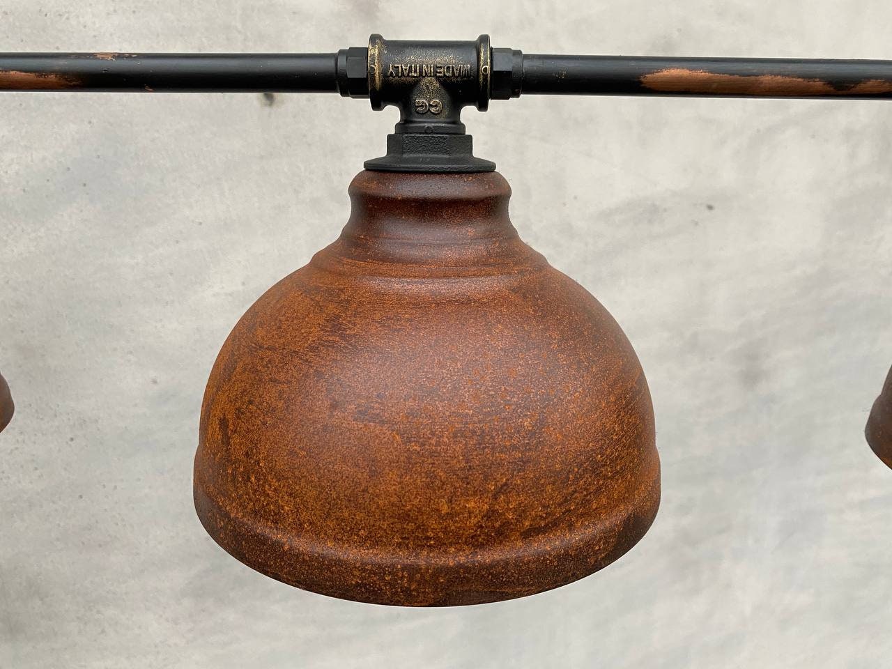 Long pendant light fixture for pool table.Industrial ceiling chandelier for steampunk kitchen island.