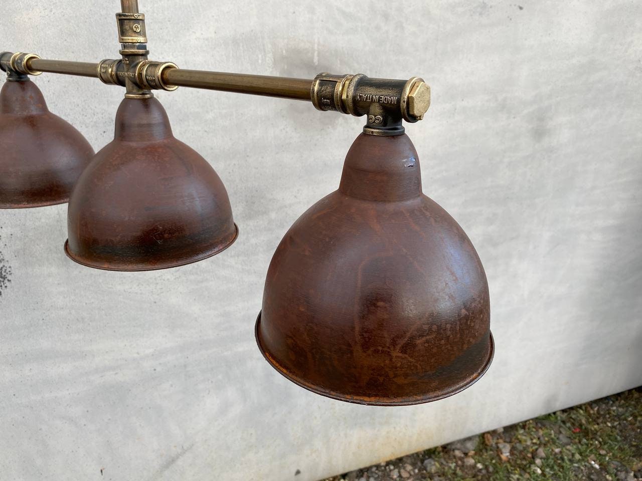 Industrial pendant chandelier for kitchen island.Ceiling rustic light fixture.