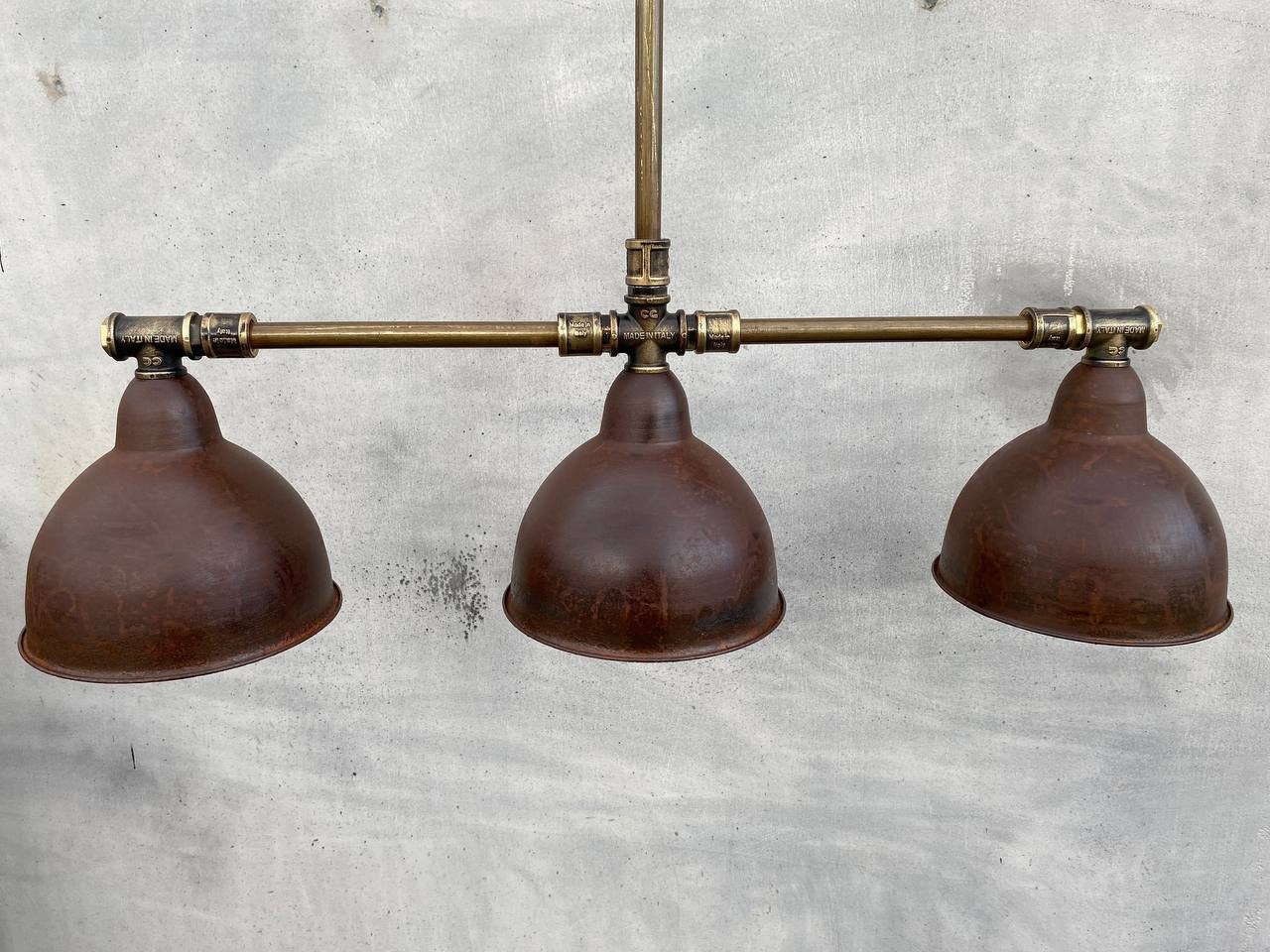 Industrial pendant chandelier for kitchen island.Ceiling rustic light fixture.