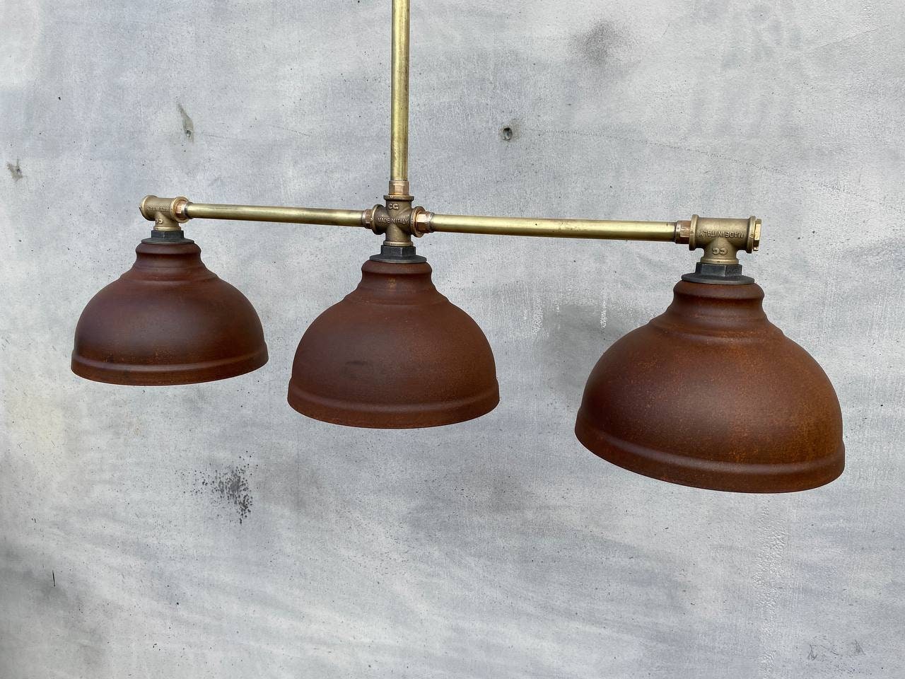 Industrial chandelier with rustic style. Ceiling pendant chandelier for kitchen island.
